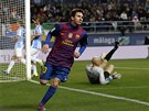 ZASE HATTRICK. Lionel Messi proil v letoní sezon u tetí tíbrankový veer. 