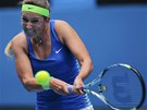 PROTI BENEOVÉ. Viktoria Azarenková se v osmifinále Australian Openutká s...
