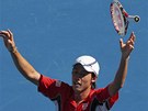 JAPONSKÝ HRDINA. Kei Niikori se na Australian Open probojoval do tvrtfinále.
