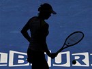 STÍN. Kim Clijstersová v semifinálovém utkání Australian Open v Melbourne.