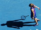 SMUTEK. Petra Kvitová na Australian Open v Melbourne.