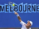 V MELBOURNE... Tomá Berdych ve tetím kole Australian Open.