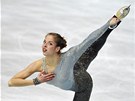 Italská krasobruslaka Carolina Kostnerová  ve volné jízd na mistrovství