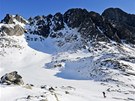 Skialpinista v Kotlin Piatich Spiských plies