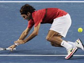 PADL. vcarsk tenista Roger Federer v semifinle Australian Open nestail na
