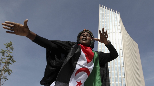 Sídlo Africké unie je nejvyšší budovou etiopské metropole (28. ledna 2012)