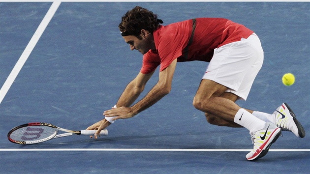 PADL. výcarský tenista Roger Federer v semifinále Australian Open nestail na