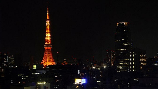 Hodina Zem� - Tokio Tower v japonské metropoli zhasla o chvíli pozd�ji ne� jiné
