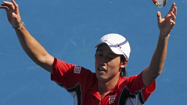 JAPONSKÝ HRDINA. Kei Niikori se na Australian Open probojoval do tvrtfinále.