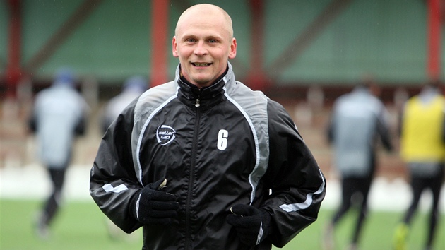 Ale� Besta na tréninku fotbalist� Zlína.