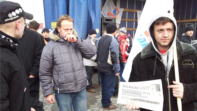 Protestního shromádní, které do Varnsdorfu svolala Dlnická strana sociální