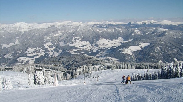Rakouské stedisko Gerlizen je ideální pro víkendové lyování s rodinou.