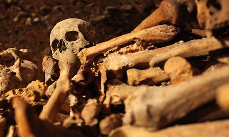V podzemí kostela svatého Jakuba v Brn leí lebky a kosti více ne padesáti