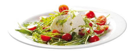 Mozzarella s tomaty a rukolou  do jdelnch voz se vracej kvalitn pokrmy z...