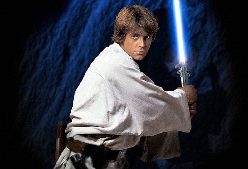 Jeden z p�íslu�níku rytí�� Jedi ze sci-fi ságy Hv�zdné války Luke Skywalker