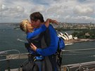 David Hasselhoff a Hayley Robertsová v Sydney 