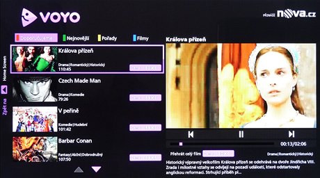 Voyo ve VieraConnect TV Panasonic - vodn obrazovka