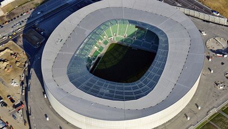 Na tomto stadionu ve Vratislavi budou nastupovat etí fotbalisté k duelm základní skupiny na ME.