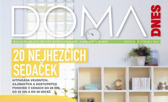 Titulní strana magazínu DOMA DNES z 8. února 2012
