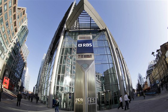 Sídlo banky RBS v Londýn. (Ilustraní snímek)