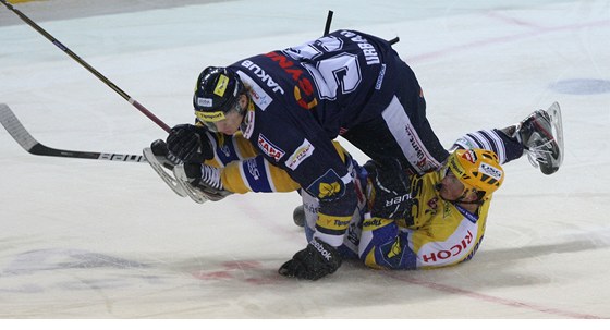 Hokejisté Zlína nestaili na Liberec (foto z únorového zápasu obou soupe).