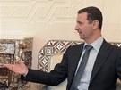 éf ruské diplomacie Sergej Lavrov (vlevo) a prezident Sýrie Baár Asad (7.