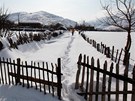 Albánská vesnice odíznutá snhem od svta (8. února 2012)