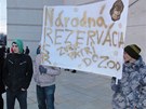 Slováci protestují proti zkorumpovaným politikm.