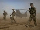 Američtí vojáci nedaleko afghánského hlavního města Kábul (28. ledna 2012) 