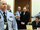 Anders Behring Breivik jde k soudu, který rozhoduje o jeho prodlouení vazby