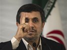 Íránský prezident Mahmúd Ahmadíneád bhem Mezinárodní konference islámské...