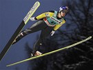 Thomas Morgenstern v závod skokan na lyích v italském Val di Fiemme poskoil