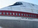 Prototyp Boeingu 747 "City of Everett", který stojí v leteckém muzeu kousek od...