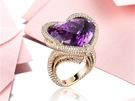 Exkluzivní prsten "Ardent Heart" znaky Chopard z rového zlata osázený...