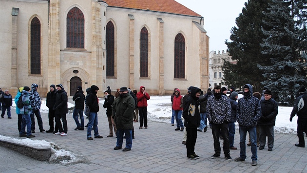 Lidé se shromáždili i v Prešově.