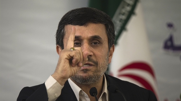 Íránský prezident Mahmúd Ahmadíneád bhem Mezinárodní konference islámské...