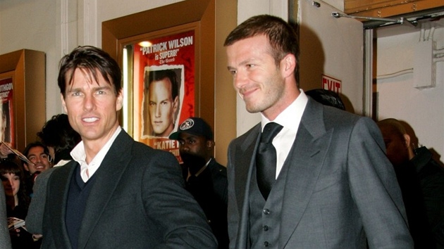 David Beckham a Tom Cruise