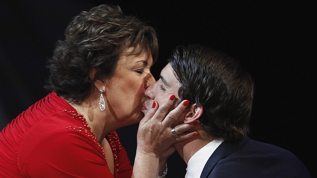 Debbie Phelpsová se synem Michaelem