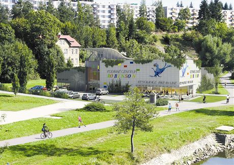 Zábavní centrum Robinson vznikne poblí cyklostezky podél eky Jihlavy nedaleko...