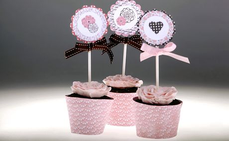 Valentýnské okoládové cupcakes