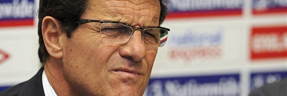 Italský trenér anglické reprezentace Fabio Capello