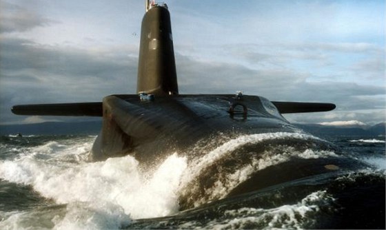 Britská ponorka tídy Vanguard. Ilustraní snímek