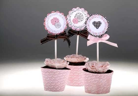 Valentýnské čokoládové cupcakes