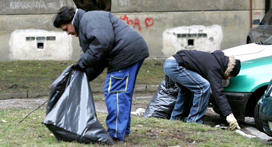 V rámci veřejné služby mohou nezaměstnaní například sbírat odpadky.