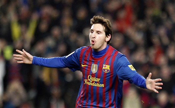 BRAVO, MESSI. Argentinský útoník Lionel Messi v dresu Barcelony ádil.