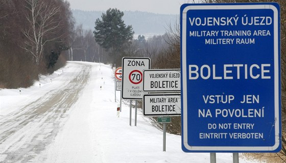Vojenský prostor Boletice.