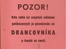Výzva policejního prezidenta.