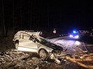 Tragická nehoda kamionu a passatu u Buchlovic