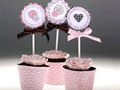 Valentýnské okoládové cupcakes