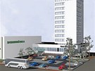 Vizualizace rekonstruovanho hotelu Start v Jin